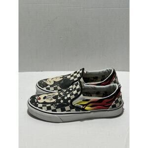 Vans Disney Mickey & Minnie Mouse‎ Checkered Flames Men’s Size 9 Women’s 10.5